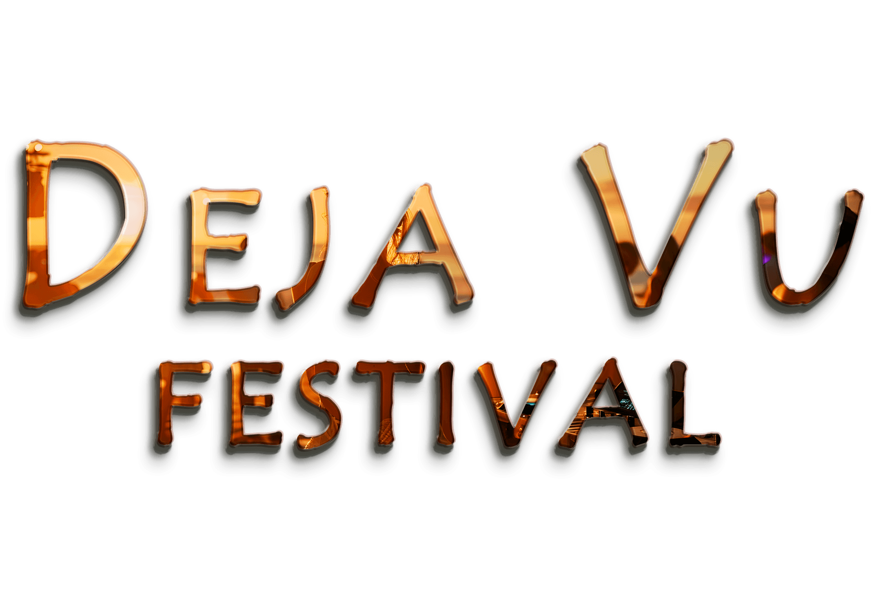 Logotipo 3D Golden Glow Metal